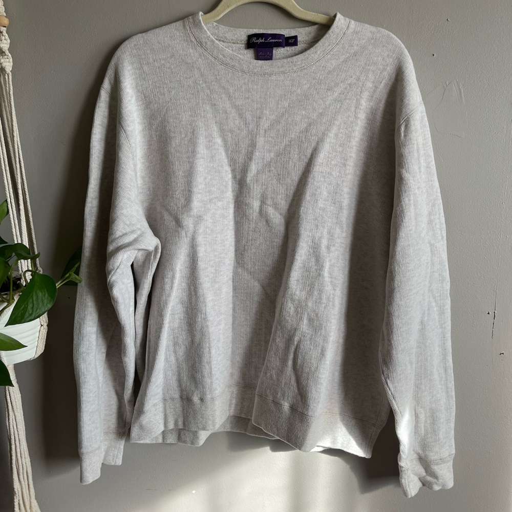 Ralph Lauren purple label mens crewneck sweater 100% cotton size xl